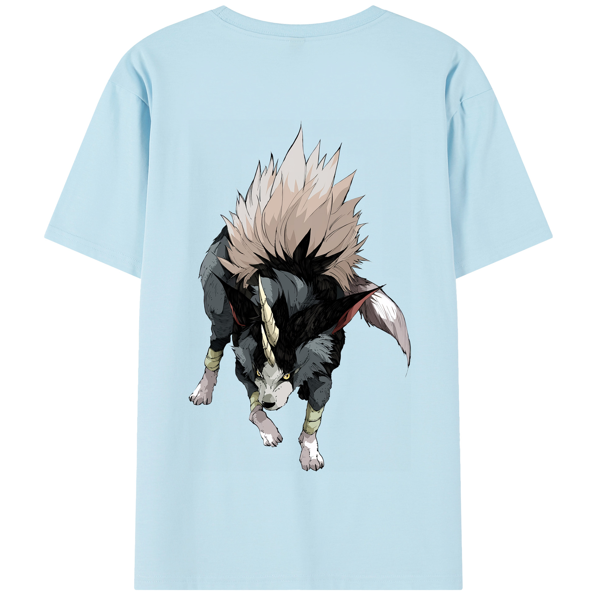 （画像用） 転スラ Regarding Reincarnated to Slime 綿100％半袖Tシャツ（背面プリント）